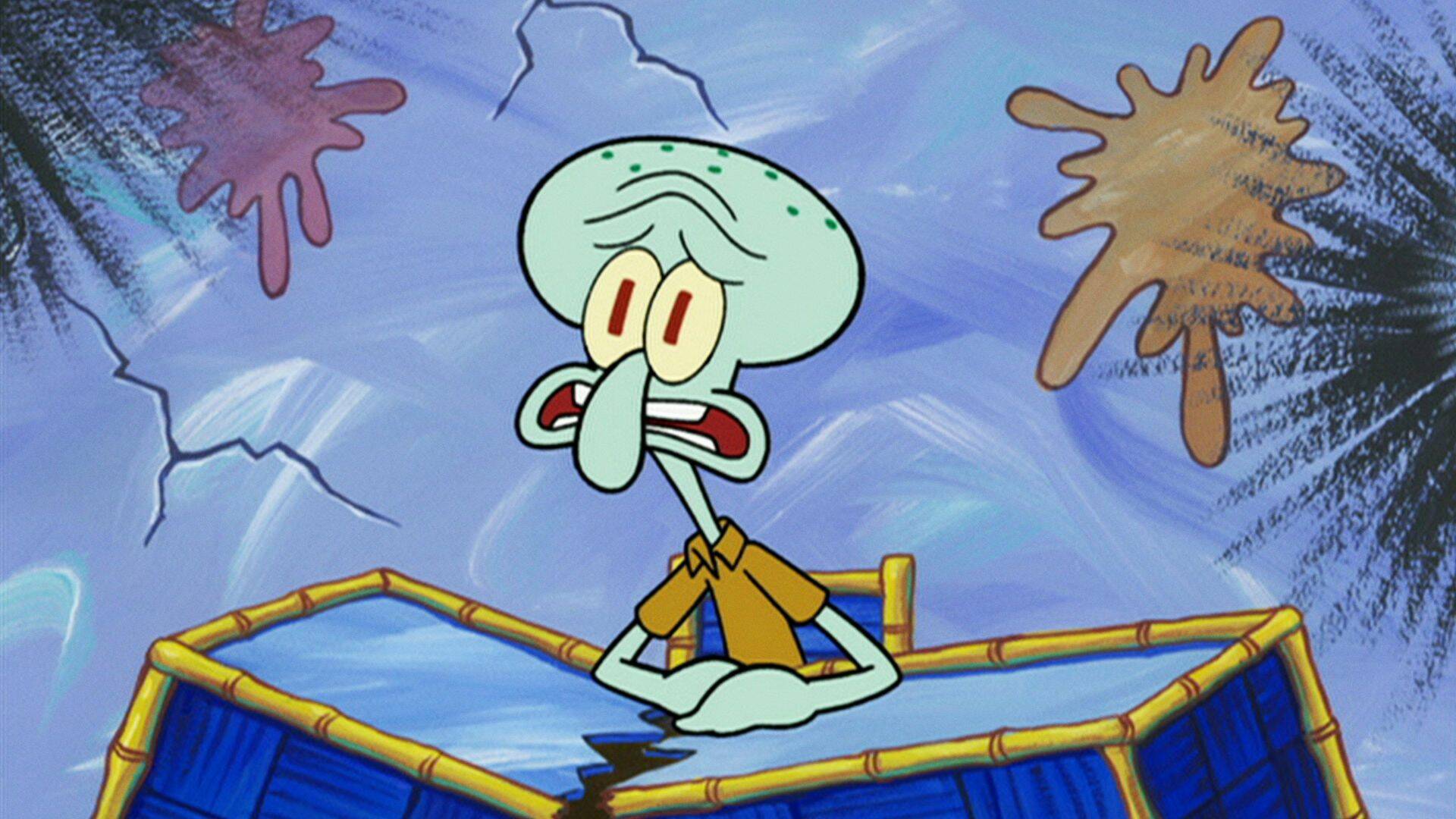 Bob Esponja (T7): El estirón; Pegado al escurridor