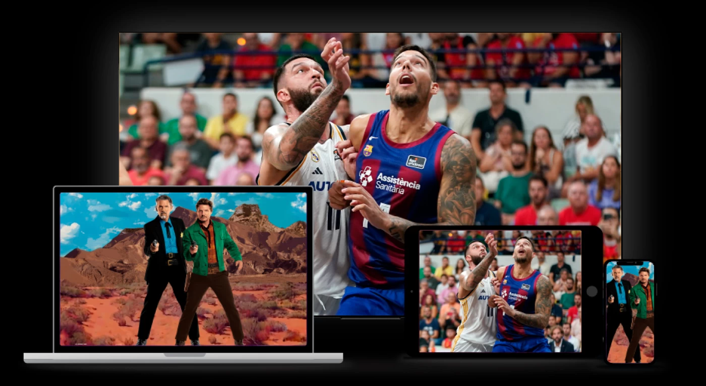 Con Movistar Plus+ disfruta de dos reproducciones simultáneas en cualquier pantalla