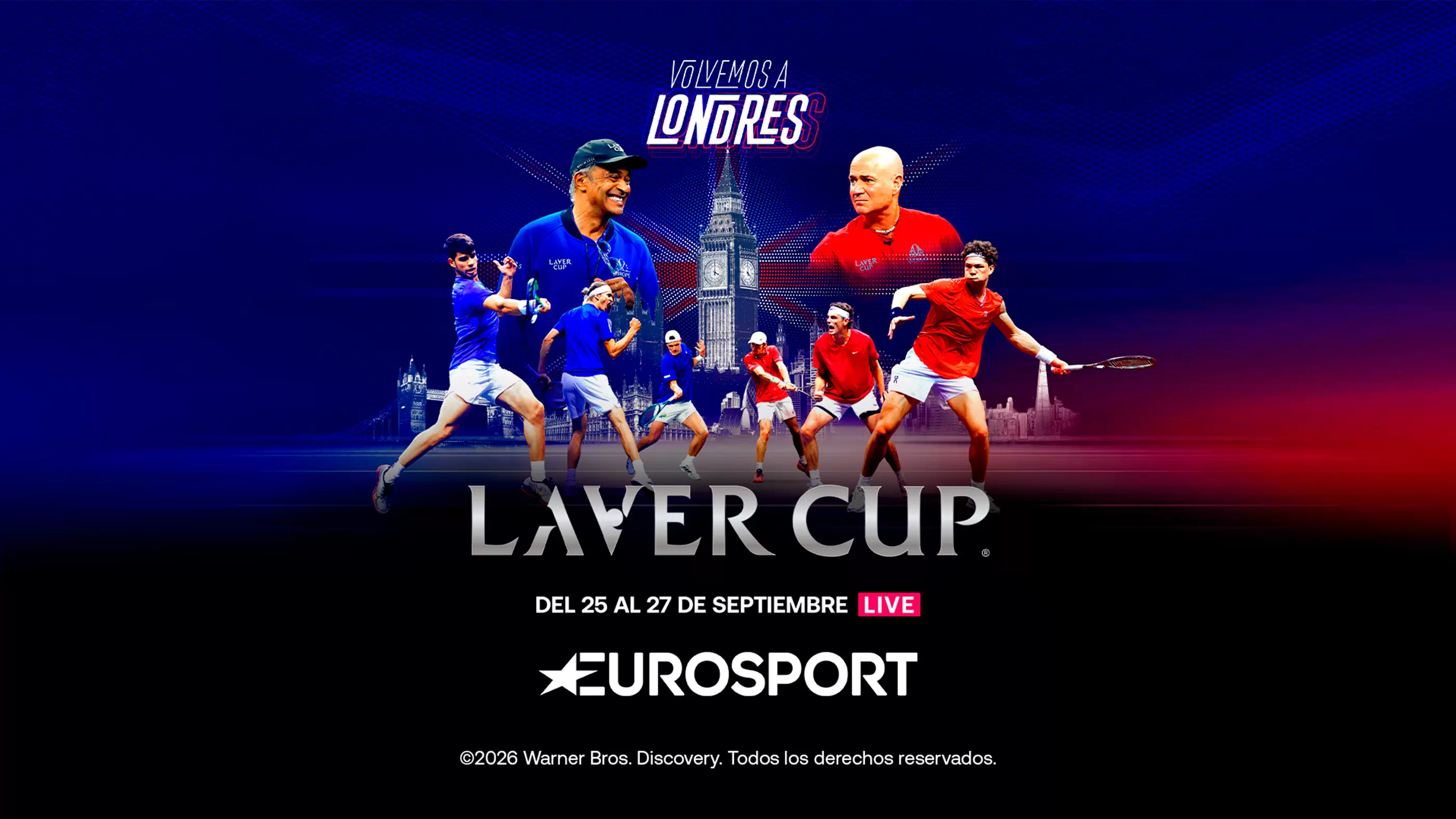 Tenis · Laver Cup, del 25 al 27 de sep. en Movistar Plus