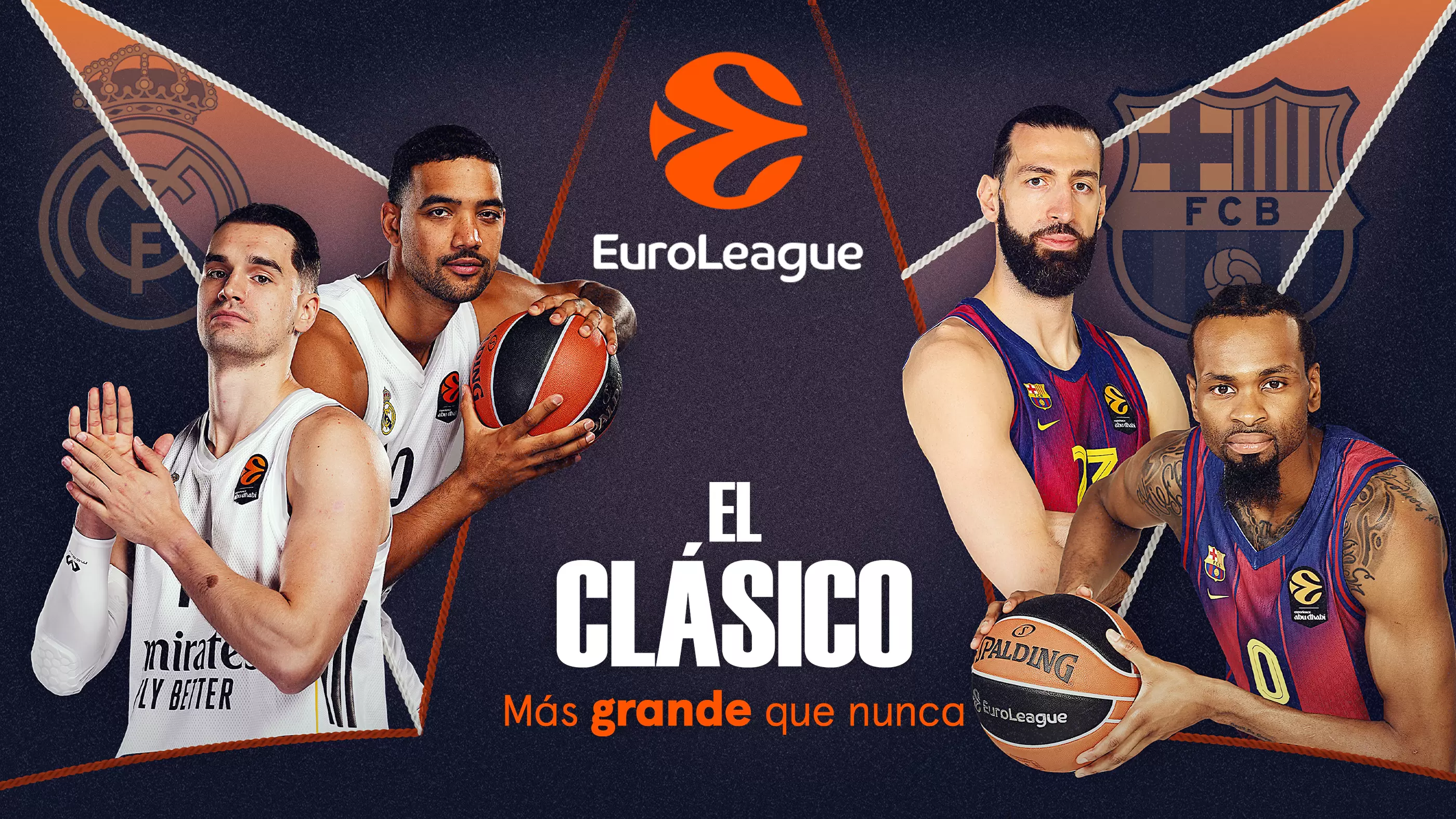 Euroliga · Real Madrid-Barça, 16 ene. en Movistar Plus+