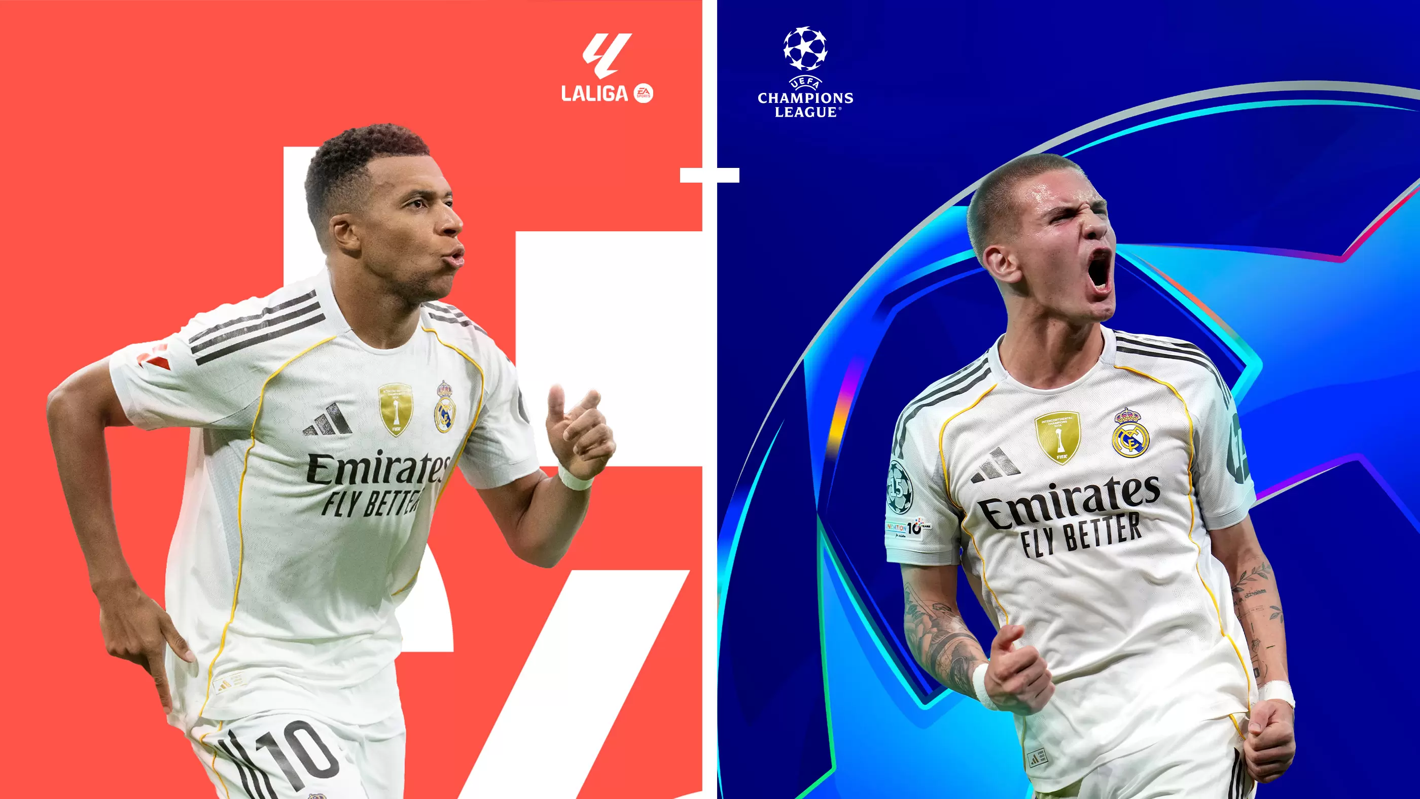 Fútbol · LALIGA EA SPORTS, Getafe-Real Madrid, 19 oct. y Champions League, 22 oct. Real Madrid-Juventus, en Movistar Plus+