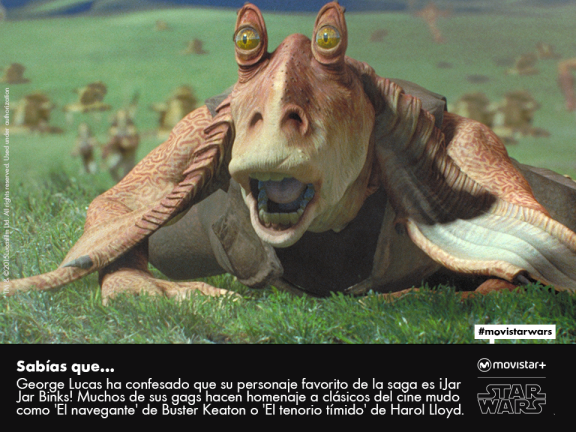 Jar Jar Binks, George Lucas, favorito, movistarwars, sabías que