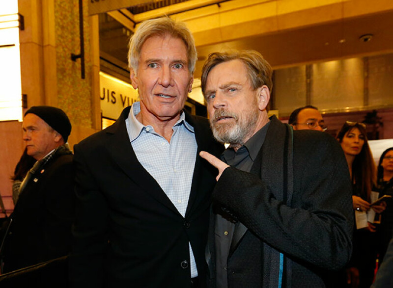 Harrison Ford y Mark Hamill.