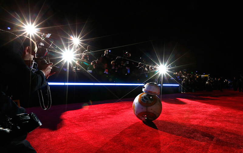 BB-8 en la alfombra roja de Hollywood