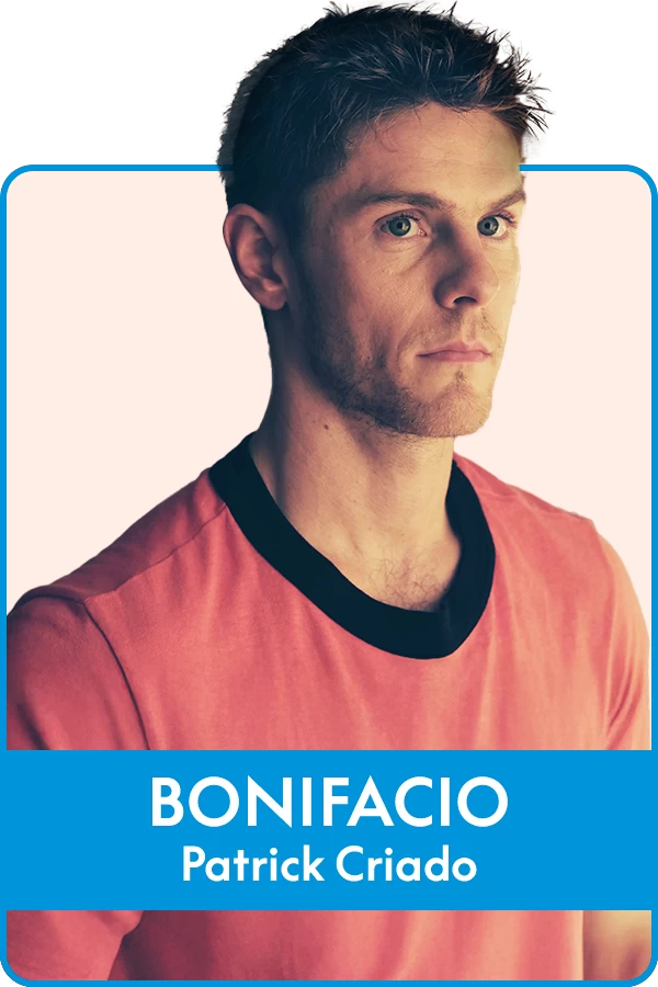 Patrick Criado es Bonifacio en 'Amarga Navidad', Movistar Plus