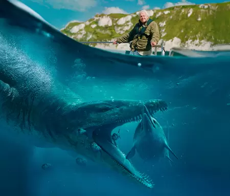 Attenborough y el monstruo jurásico en Movistar Plus+