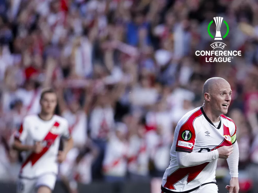 Conference League · Estrasburgo-Rayo, 7 may. en Movistar Plus+