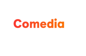 Logo de M+ Comedia