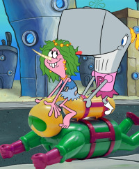 Bob Esponja. T13.  Episodio 8: El puesto ambulante de comida. / Chicas altaneras