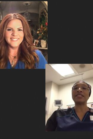 Oprah habla sobre el COVID-19. T(T1). Oprah habla sobre... (T1): Amy Finnegan y Donnella James