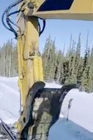 Alaska en tren. Alaska en tren: Atrapada en el hielo