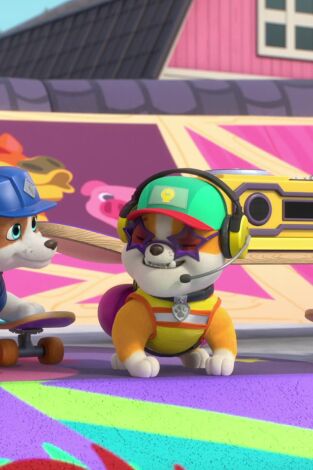 Rubble & Crew. T(T4). Rubble & Crew (T4): Ep.10 El equipo construye un parque de skate en la granja; El equipo construye una habitación con vistas