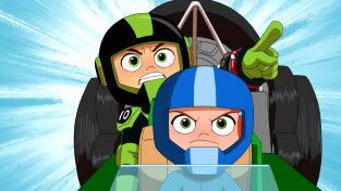Ben 10. T(T2). Ben 10 (T2): Intra-invasión (I): mensaje en un coche de carreras