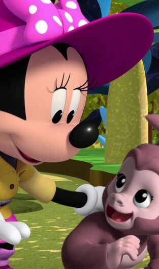 Disney Junior Mickey Mouse Funhouse. T(T1). Disney Junior... (T1): Minnie y su bebé gorila / Dino-perritos