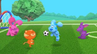 ¡Las pistas de Blue y tú!. T(T3). ¡Las pistas de... (T3): El espectáculo deportivo de Blue en el jardín