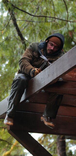 Construyendo Alaska. Construyendo Alaska: Ha sido un día duro