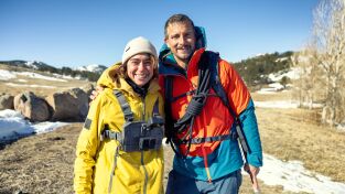 Famosos en peligro: el desafío. Famosos en peligro: el...: Tatiana Maslany en las montañas Laramie