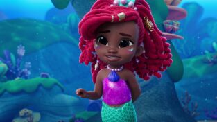 Disney Junior Ariel Single Story. T(T1). Disney Junior... (T1): La carta de Navidad de Flounder