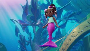 Disney Junior Ariel Single Story. T(T1). Disney Junior... (T1): Día de las fotos de familia