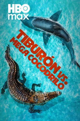 Tiburón vs. mega cocodrilo