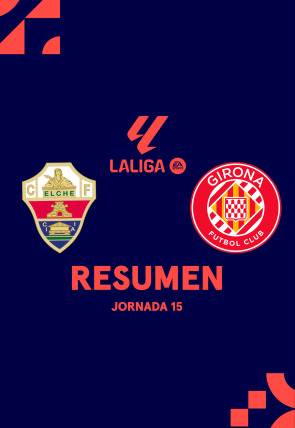 Póster de Resúmenes LALIGA EA Sports:  Jornada 15: Elche - Girona