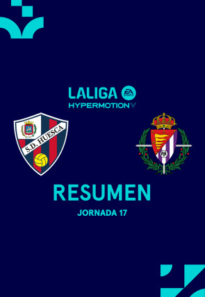 Póster de Resúmenes LALIGA HyperMotion:  Jornada 17: Huesca - Valladolid