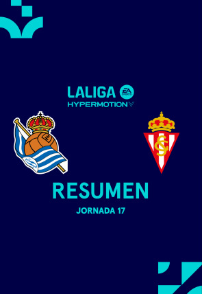 Póster de Resúmenes LALIGA HyperMotion:  Jornada 17: Real Sociedad B - Sporting