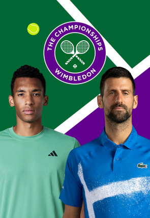 Póster de Wimbledon:  Masculino: Auger Aliassime - Djokovic