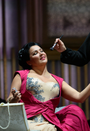 Póster de Manon Lescaut de Puccini en el Opéra de Monte-Carlo