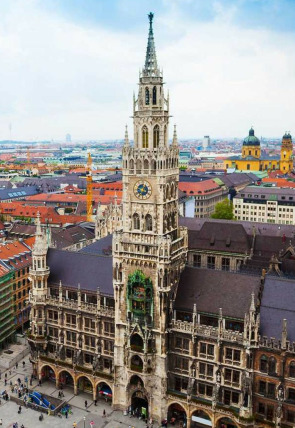 Póster de Baviera, entre cumbres y lagos