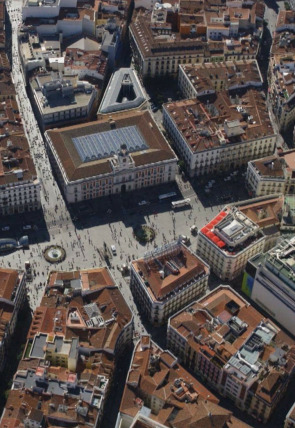 Póster de Madrid desde el aire: Madrid también es campo