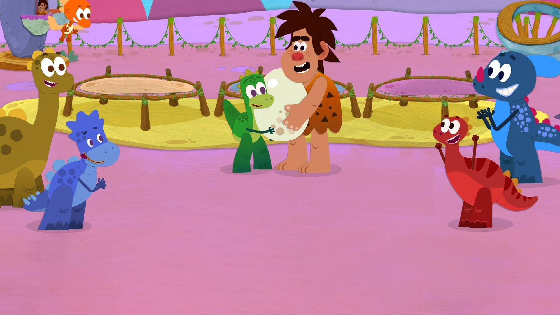 Dino y la búsqueda de huevos