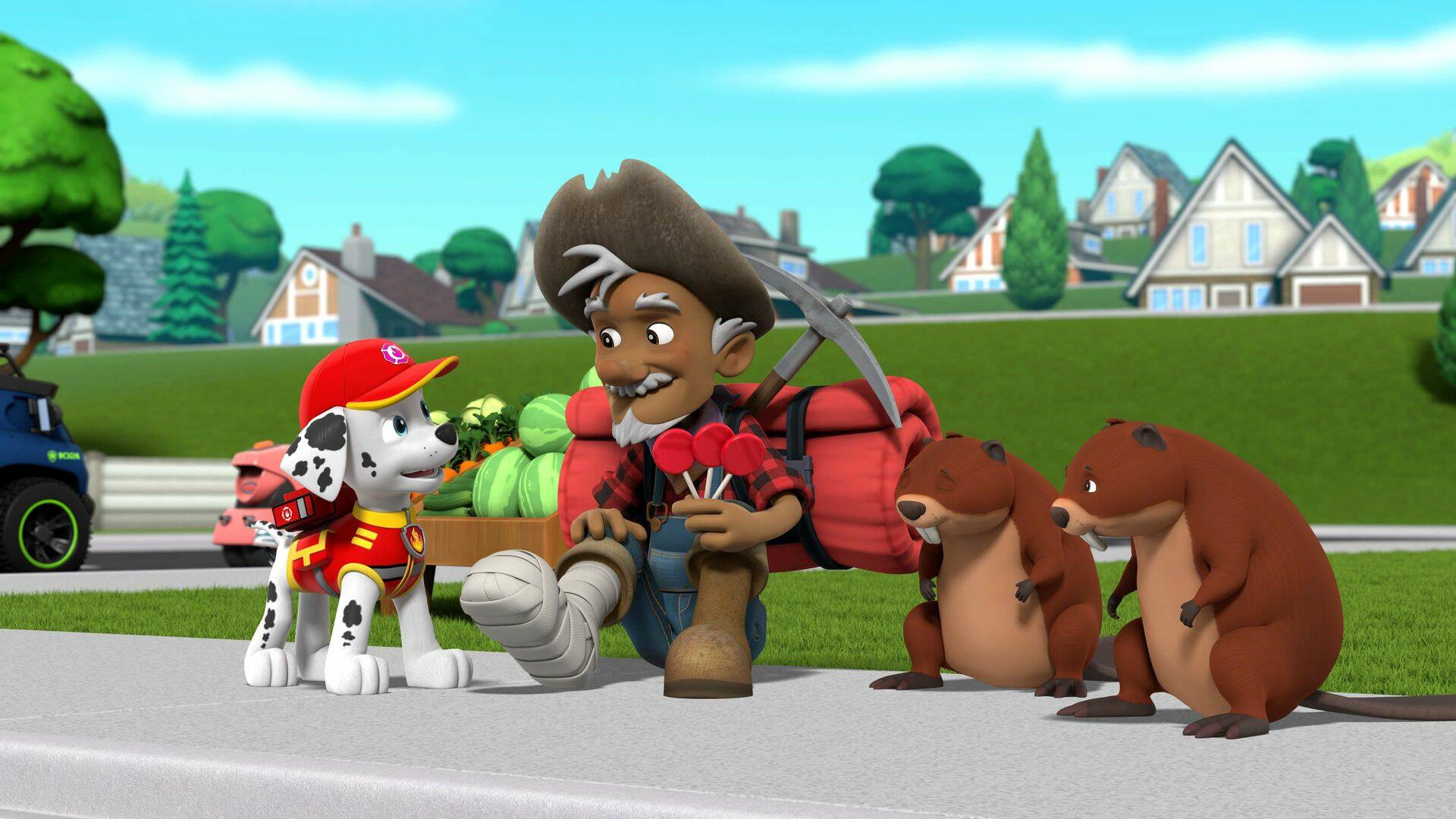 La Patrulla Canina (T9): Patrulla megacamión: la patrulla evita una inundación