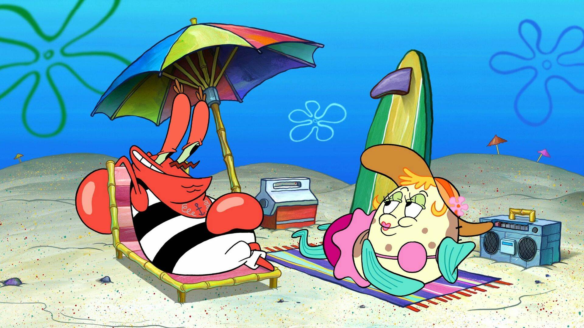 Bob Esponja (T14): Defensa unicelular; La Sra. Puff y los musculitos