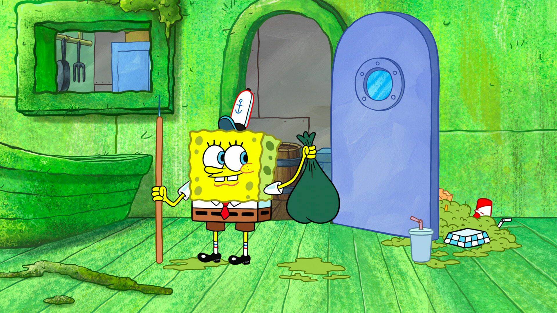 Bob Esponja (T15): Calamardo estrella; Pulpo volador no identificado