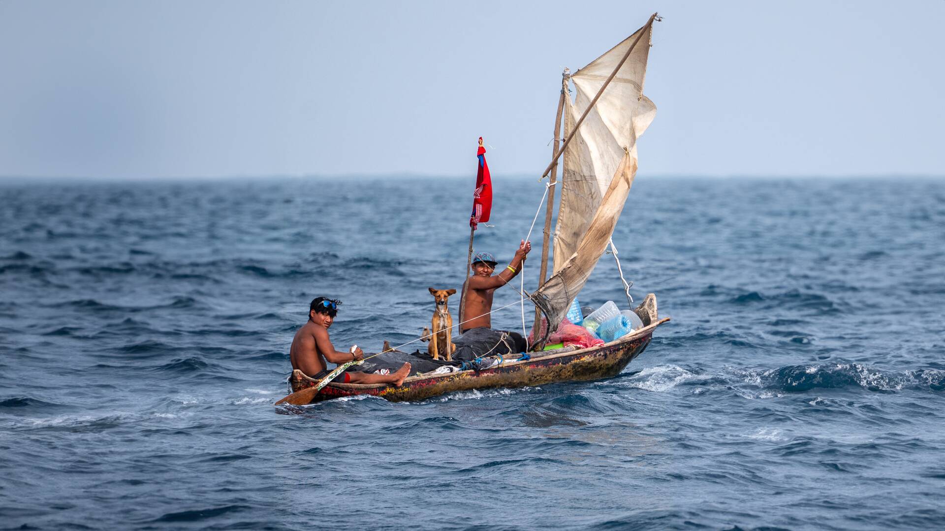 Pesca en las islas de los Kuna