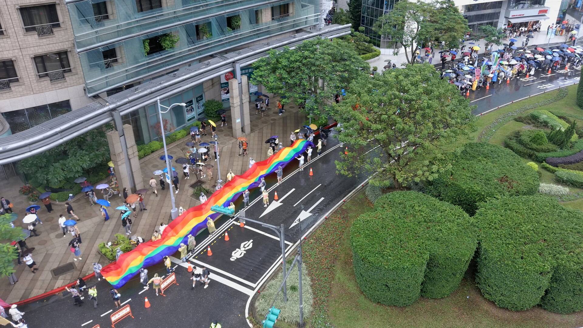 Día del orgullo desde el cielo