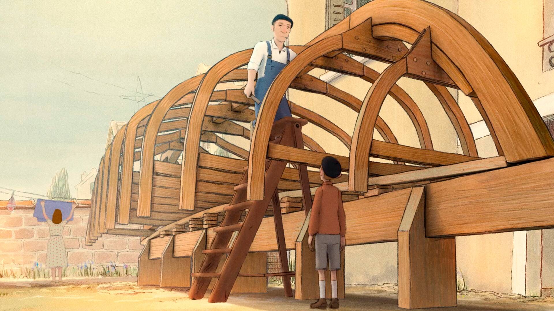 Un barco en el jardín