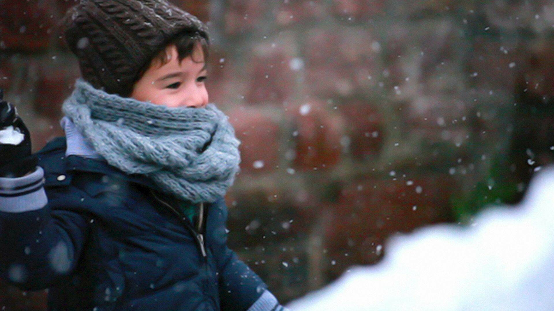 El lápiz, la nieve y la hierba