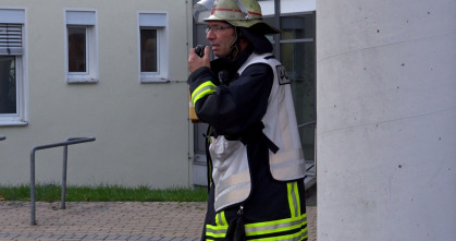 Bomberos en acción