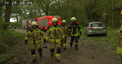Bomberos en acción