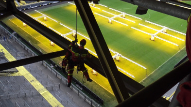 Bomberos en acción