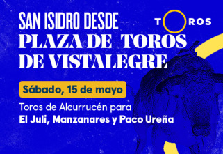 Feria de San... (T2021): Toros de Alcurrucén para El Juli, Manzanares y Paco Ureña (15/05/2021)