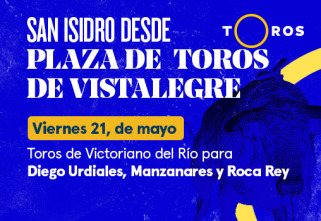 Feria de San... (T2021): Toros de Victoriano del Río para Diego Urdiales, Manzanares y Roca Rey (21/05/2021)