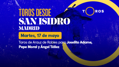 Feria de San Isidro (T2022): Toros de Arauz de Robles para Joselito Adame, Pepe Moral y Ángel Téllez (17/05/2022)