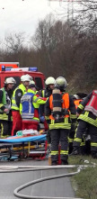 Bomberos en acción