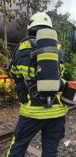 Bomberos en acción