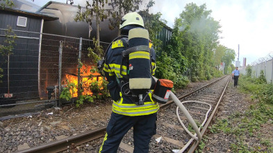Bomberos en acción