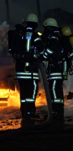 Bomberos en acción