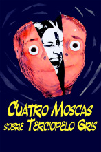 Cuatro moscas sobre terciopelo gris